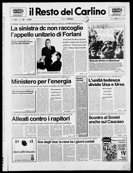 Il Resto del Carlino : giornale dell'Emilia